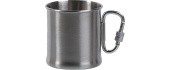 Roostevabast terasest kruus karabiiniga, 250 ml