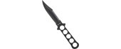 BLACK STAINLESS DIVING KNIFE W. PLASTIC