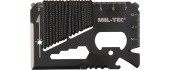 BLACK SURVIVAL TOOL CARD PARACORD WITH CASE