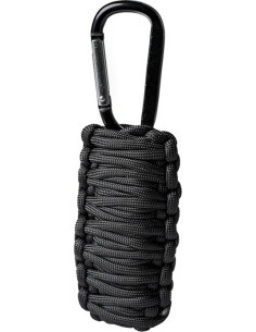 Must paracord ellujäämiskomplekt, väike