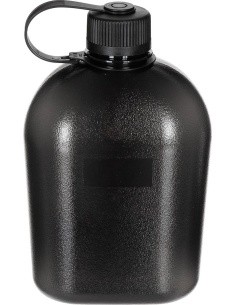 Välijoogipudel MFH GEN II, must-läbipaistev, 1 l