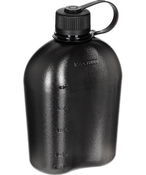 Canteen MFH GEN II - Black-transparent, 1l