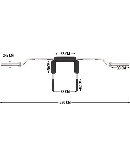 Olympic Squat Bar inSPORTline Barsap