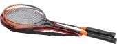 NRZ005 STEEL / BADMINTON SET 2 ROCKETS + COVER NILS