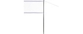 NT300 BADMINTON NET 600x60cm + FULL COVER NILS