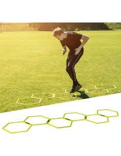 Kuusnurkne agility-redel inSPORTline HexLed