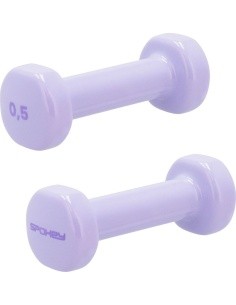 A set of vinyl dumbbells Spokey SHAPE 2x 0,5 kg