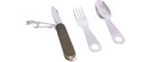 EATING UTENSIL WITH POCKET KNIFE