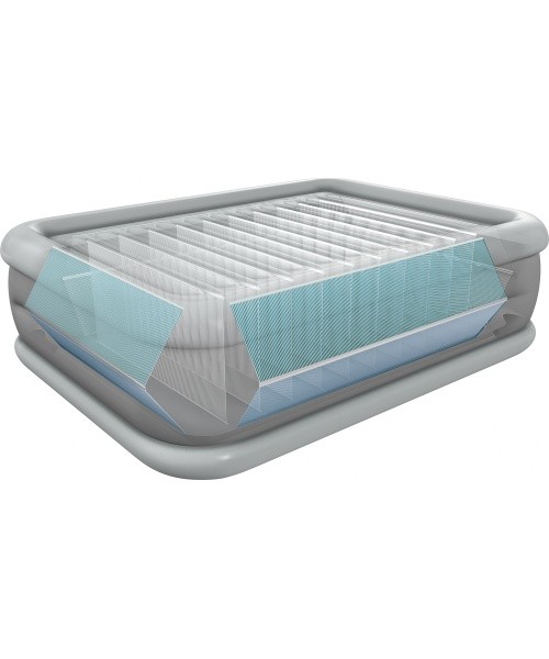 Double bed mattress with automatic pump - 203x152cm INTEX