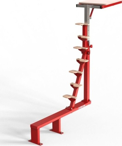 PIT-SIDE ACCESS PLATFORM ON FIXED SUPPORT + SECURITY KIT WITH BEDDING (*)