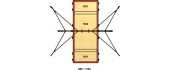 SET OF LANDING MATS FOR COMPETITION RINGS - 10 m² - FIG Approved