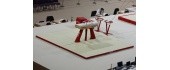SET OF LANDING MATS FOR COMPETITION POMMEL HORSE - 16 m² - FIG Approved