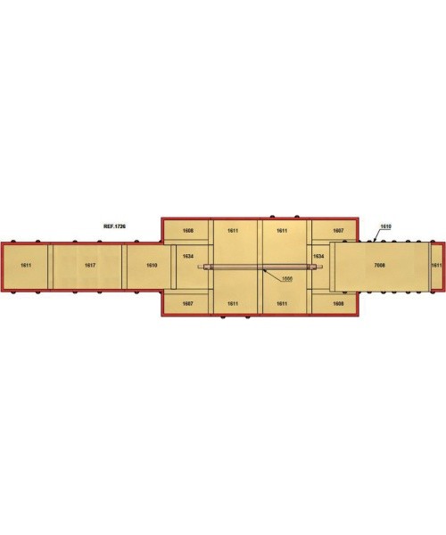 SET OF LANDING MATS FOR COMPETITION BEAM - 52 m²