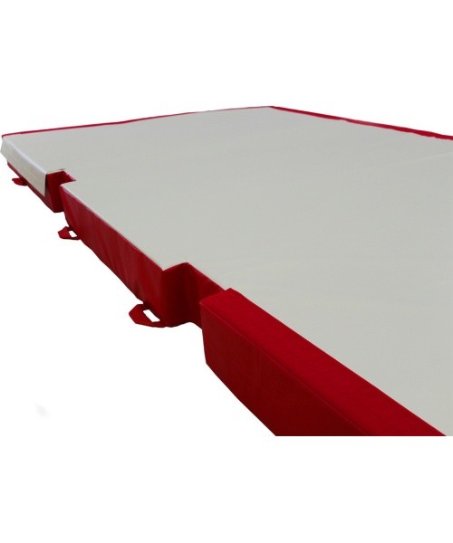 CUSTOM LANDING MAT FOR POMMEL HORSE - WITH BASE CUT-OUTS - 400 x 200 x 20 cm