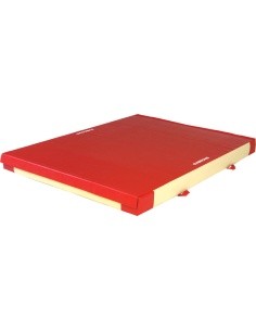 SAFETY MAT FOR APPARATUS LANDING - DUAL DENSITY - PVC COVER - WITH ATTACHMENT STRIPS - 240 x 200 x 20 cm