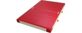 SAFETY MAT FOR APPARATUS LANDING - DUAL DENSITY - PVC COVER - WITH ATTACHMENT STRIPS - 300 x 200 x 20 cm
