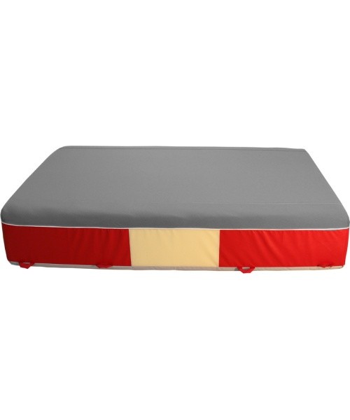 LANDING BLOCK - LARGE COMFORT MAT - PVC AND JERSEY COVER - 350 x 200 x 65 cm
