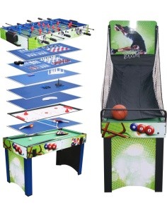 Multi-Game Table 13-in-1 WORKER Supertable II