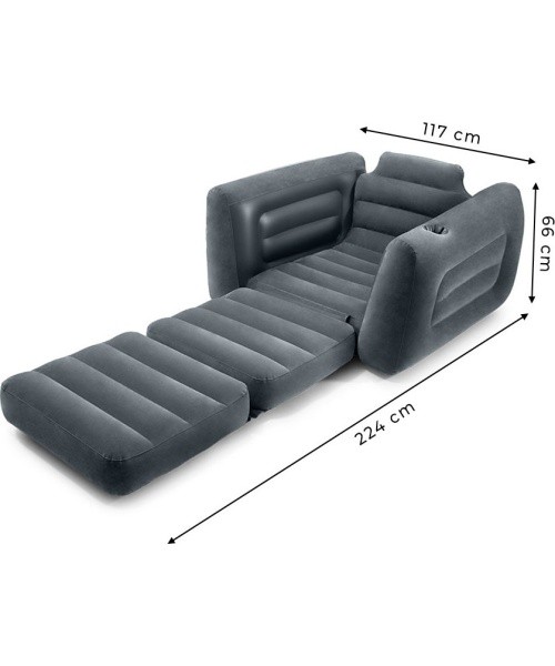 Täispuhutav tugitool-madrats 2-in-1 INTEX 66551