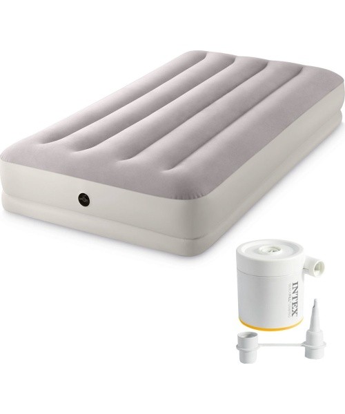 Täispuhutav ühekohaline madrats USB-pumbaga INTEX 64177, 191x99x30 cm