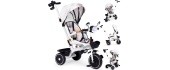 Children's tricycle stroller swivel seat pusher canopy ECOTOYS