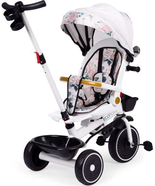 Children's tricycle stroller swivel seat pusher canopy ECOTOYS