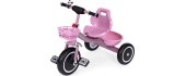 Tricycle tricycle non-slip handles bell basket pink ECOTOYS