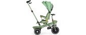 Tricycle stroller tricycle 2-in-1 swivel seat folding canopy green - ECOTOYS