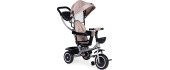 Tricycle stroller 2-in-1 swivel seat folding canopy - beige ECOTOYS