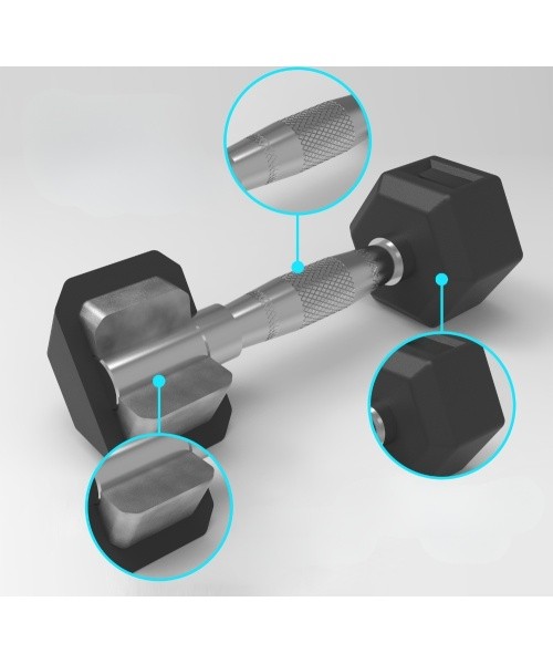 Hex Dumbbell inSPORTline Hexclusive 30 kg