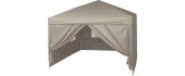 Párty stan nůžkový 3x3 m s bočnicemi PALACE béžový WATERPROOF