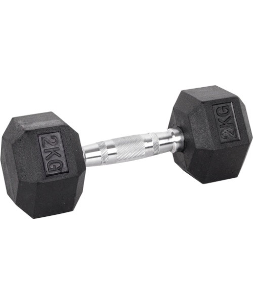 Hex Dumbbell inSPORTline Hexsteel 2 kg