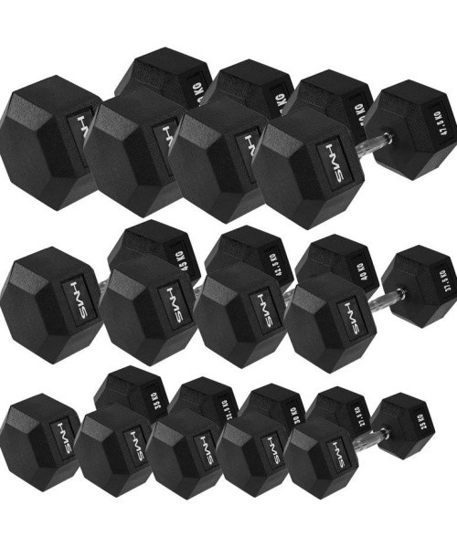Hantel HMS Hex Pro - 37.5 kg