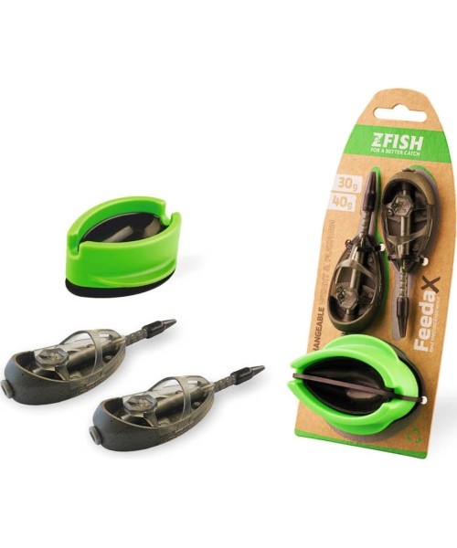 Söötja komplekt ZFISH Method Feeder Feeda X 30,40 g vormiga