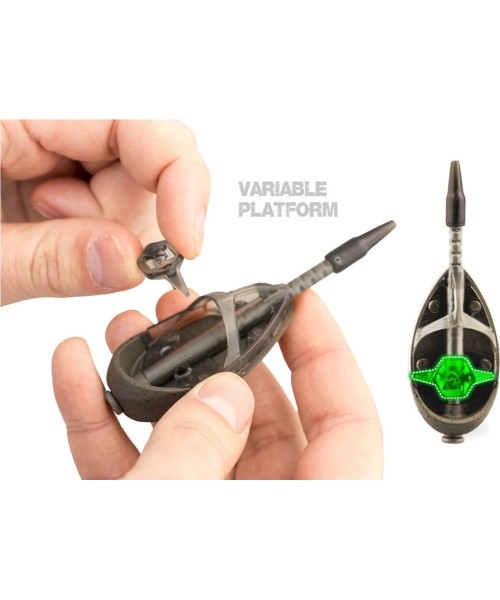 Söötjate komplekt ZFISH Method Feeder Feeda X 50,60 g + vorm