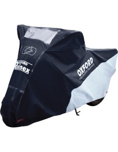 Motorcycle Cover Oxford Rainex S Black/Silver