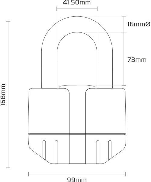 Chain Lock Oxford Big Boss Alarm 150 cm