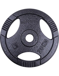Cast Iron Olympic Weight Plate inSPORTline Hamerton Black 20 kg, 50 mm