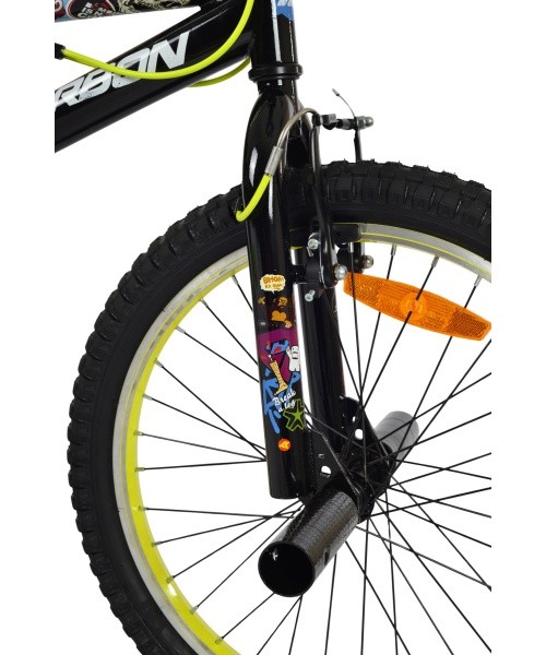 Karbon BMX 20 bike, black-lime