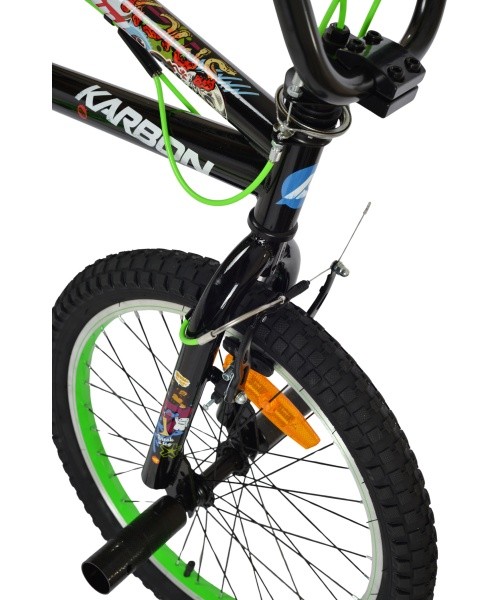 Jalgratas Karbon BMX 20 black-green