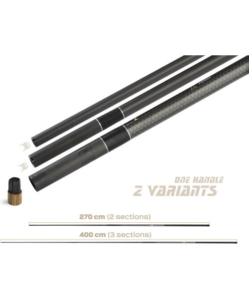 ZFISH Tactical Landing Net Handle 4.0m kahvavars