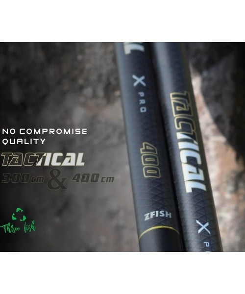 ZFISH Tactical Landing Net Handle 4.0m kahvavars