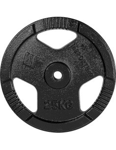 Cast Iron Weight Plate inSPORTline Hamerton Black 25 kg, 30 mm