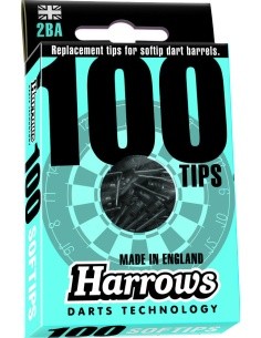 Nooleotsad Harrows Micro Soft 2BA sinised, 100 tk