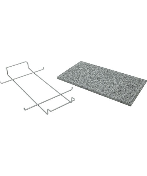 Graniidist grillplaat GRANIT XL soone ja hoidikuga 50x30x1,65 cm