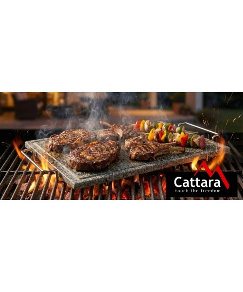Graniidist grillplaat GRANIT XL soone ja hoidikuga 50x30x1,65 cm