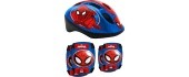 Laste kiivri ja kaitsmete komplekt Spiderman