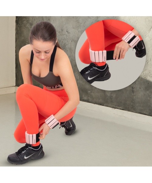 Adjustable Wrist/Ankle Weights inSPORTline Brace - Beige 