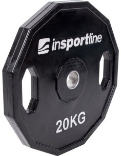 Rubber Coated Weight Plate inSPORTline Ruberton 20kg
