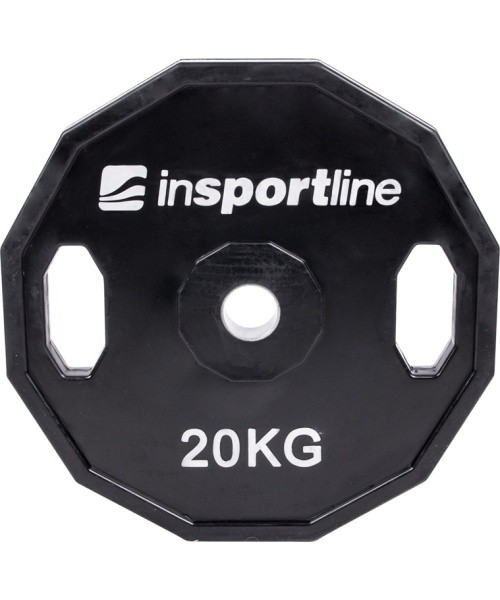 Rubber Coated Weight Plate inSPORTline Ruberton 20kg